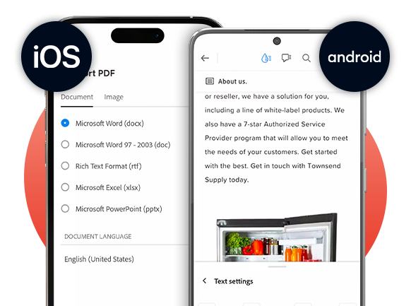 Adobe Acrobat Standard DC for Teams | ทำงานกับไฟล์ PDF ได้สมบูรณ์แบบทั้งบนอุปกรณ์ Android และ iOS