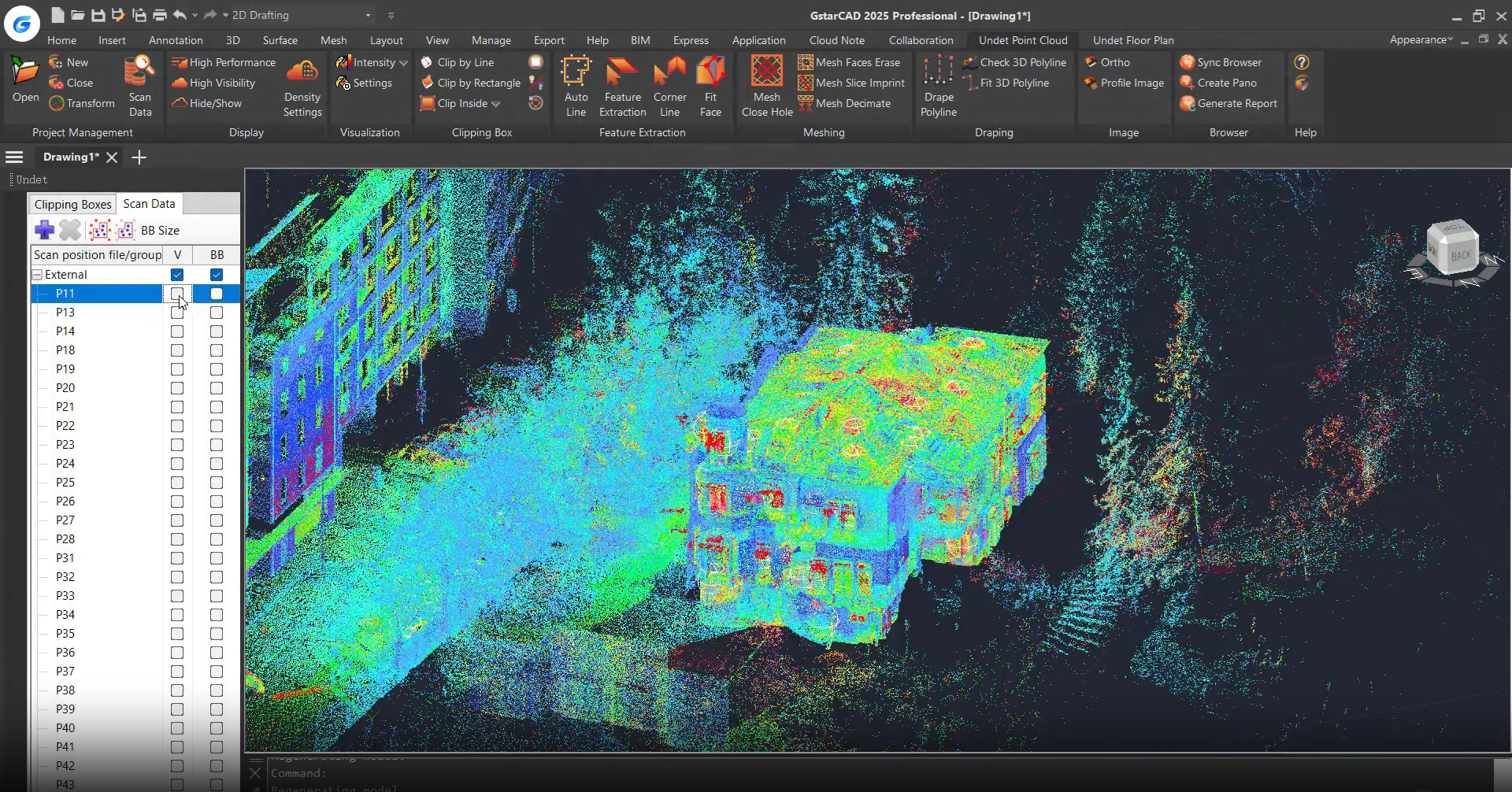 การทำงานกับ Point Cloud